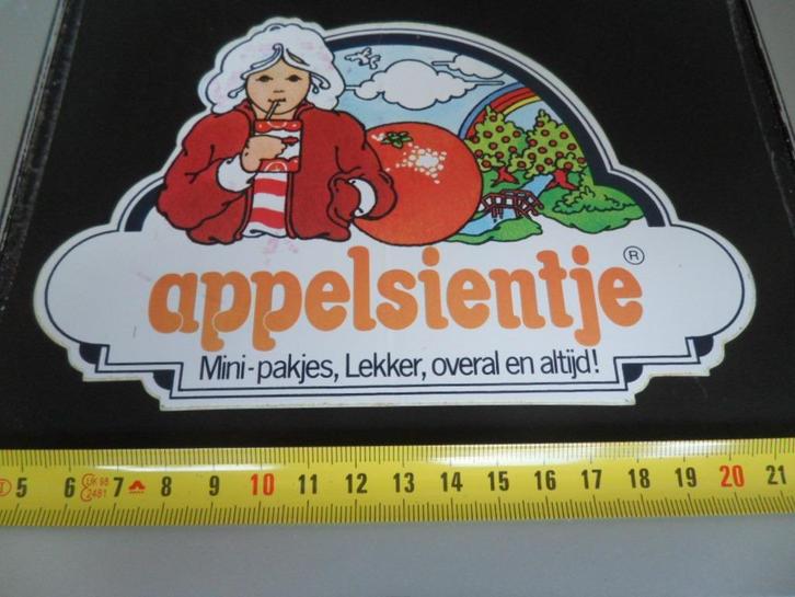 sticker Appelsientje Mini-pakjes lekker overal en altijd, Verzamelen, Stickers, Zo goed als nieuw, Bedrijf of Vereniging, Ophalen