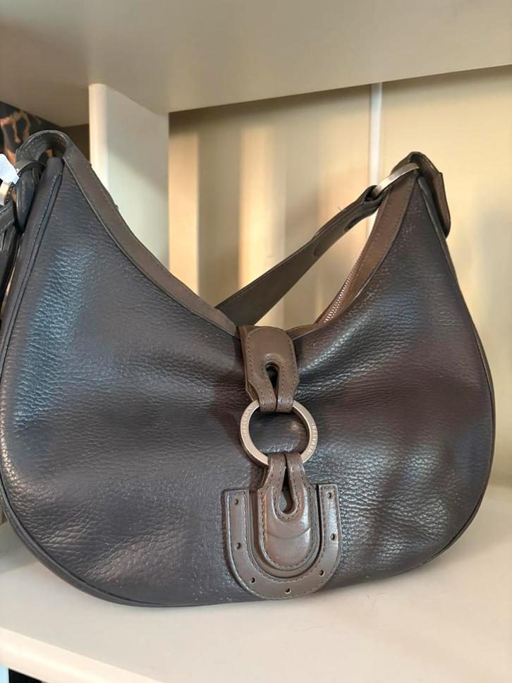 DELVAUX CAMILLE PM grijs - full set!, Sieraden, Tassen en Uiterlijk, Tassen | Damestassen, Zo goed als nieuw, Schoudertasje, Grijs