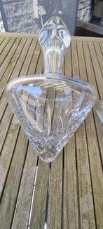 Boheems Kristallen puntkaraf diamant / ruit handgeslepen, Antiek en Kunst, Ophalen of Verzenden