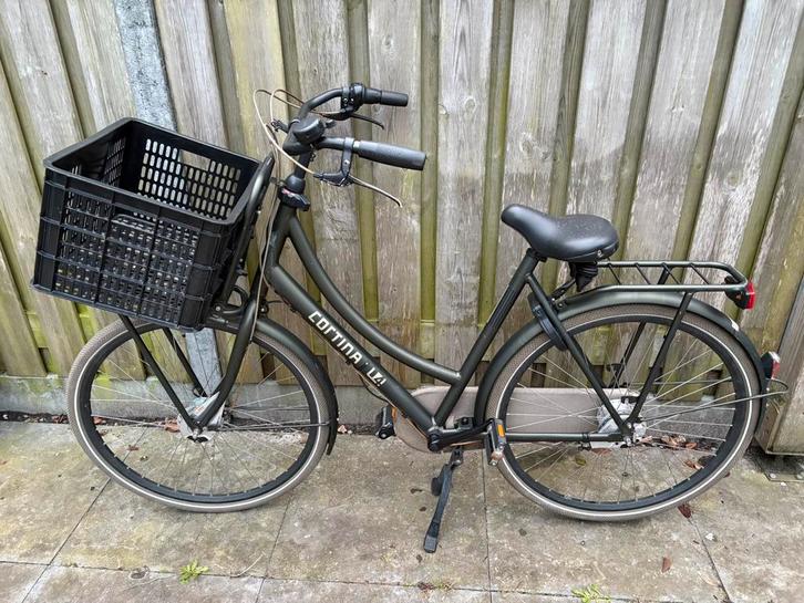 Cortina U4 57cm 28 inch 7 versnellingen groen, Fietsen en Brommers, Fietsen | Dames | Omafietsen, Zo goed als nieuw, 56 cm of meer