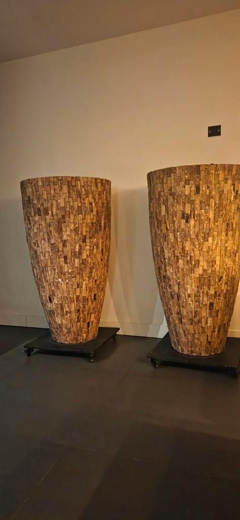 Cemani potten 130 cm, Huis en Inrichting, Woonaccessoires | Vazen, Zo goed als nieuw, Ophalen of Verzenden