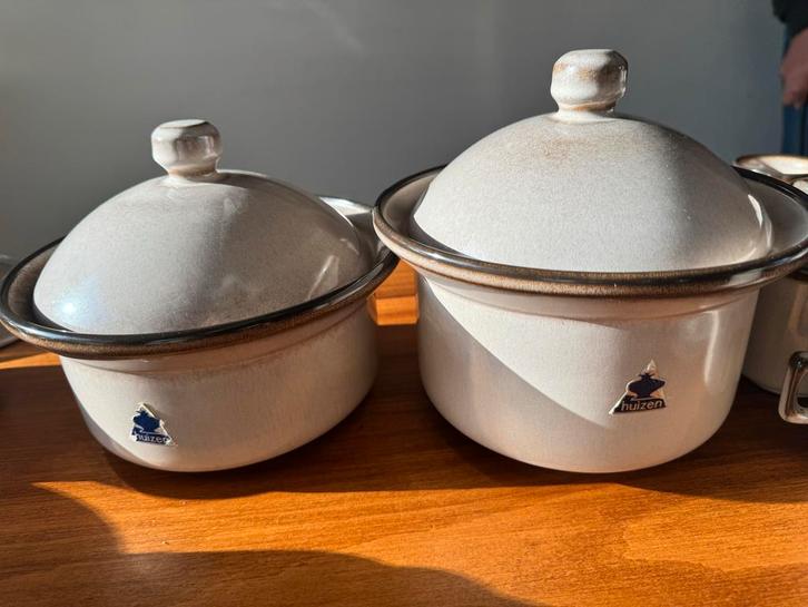 Potterie de Driehoek Huizen Servies, Huis en Inrichting, Keuken | Servies, Zo goed als nieuw, Overige typen, Overige stijlen, Aardewerk