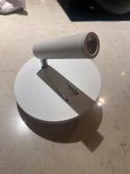 wandlamp / nachtlamp / leeslamp wit aluminium 2 stuks, Huis en Inrichting, Lampen | Wandlampen, Ophalen of Verzenden, Zo goed als nieuw
