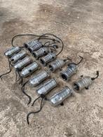 14x Par / disco spots, Ophalen of Verzenden, Gebruikt, Metaal of Aluminium, Plafondspot of Wandspot