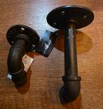 Industriële wandhaken set, Huis en Inrichting, Woonaccessoires | Wandplanken en Boekenplanken, Ophalen of Verzenden, Zo goed als nieuw