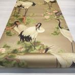 Kraanvogels behang romantisch oosters chinees japans 7686-12, Ophalen of Verzenden, Minder dan 10 m², Paars, 26,95