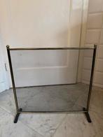 Haardscherm spatscherm messing 56x50 cm, Ophalen of Verzenden