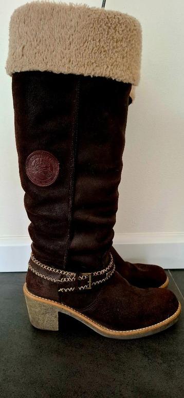 Bruine laarzen maat 40. Tommy Hilfiger damesschoenen. Suede! beschikbaar voor biedingen