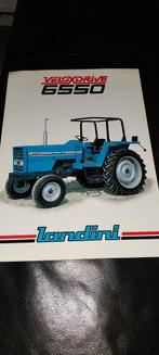 Landini 6550 trekker folder oldtimer traktor, Ophalen of Verzenden, Gebruikt