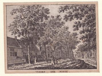 't dorp der Nisse oude gravure door K.F. Bendorp ca. 1793 beschikbaar voor biedingen
