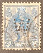 Perfin W1 in nvph 63, Verzenden, Gestempeld