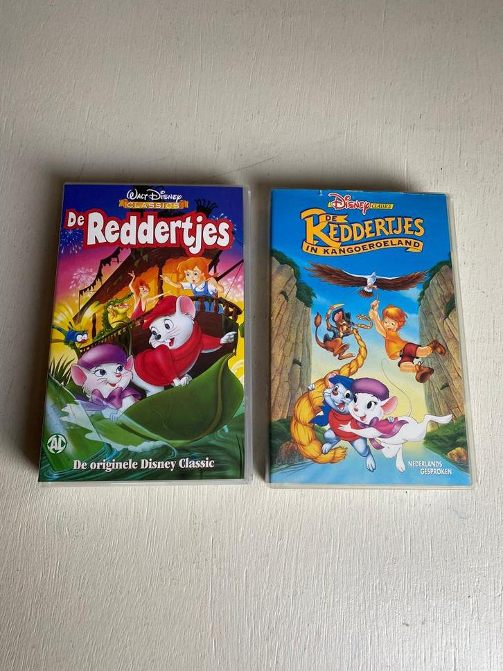 De Reddertjes - 2 VHS Video's, Cd's en Dvd's, VHS | Kinderen en Jeugd, Zo goed als nieuw, Tekenfilms en Animatie, Tekenfilm, Alle leeftijden