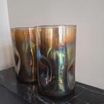 👍Nieuwe metallic geoliede glazen deuk vazen, Huis en Inrichting, Overige kleuren, Nieuw, Ophalen of Verzenden, Glas