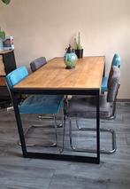 Eettafel, mangohout, Huis en Inrichting, Tafels | Eettafels, Ophalen, 50 tot 100 cm, Zo goed als nieuw, 150 tot 200 cm