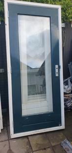 Buitendeur tuindeur met kozijn hardhout Dubbelglas, Doe-het-zelf en Verbouw, Deuren en Horren, 80 tot 100 cm, Ophalen of Verzenden