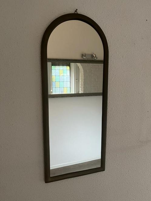 Wandspiegel halfrond metaal, Huis en Inrichting, Woonaccessoires | Spiegels, Zo goed als nieuw, Minder dan 50 cm, Minder dan 100 cm