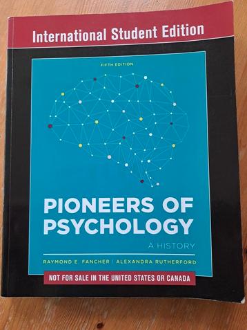 Pioniers of psychology - Raymond E. Fancher