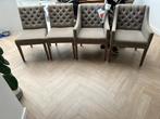 6 eetkamerstoelen Pearl Goossens, Huis en Inrichting, Stoelen, Ophalen, Bruin, Goossens, landelijk, Zo goed als nieuw
