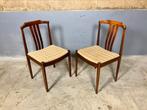 2 Vintage mid century stoel Deens Design retro, Huis en Inrichting, Stoelen, Twee, Gebruikt, Stof, Ophalen