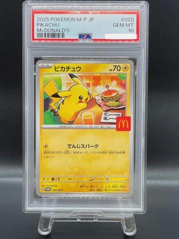 Pikachu McDonald's m-p 020 2025  promo PSA 10 beschikbaar voor biedingen