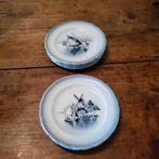 Antieke dessert/ontbijtbordjes Saint Amand, Antiek en Kunst, Ophalen of Verzenden