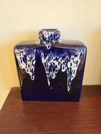 Vintage/ retro vaas van Jopeko, West Germany, Gebruikt, Blauw, Aardewerk of Porselein, Ophalen of Verzenden