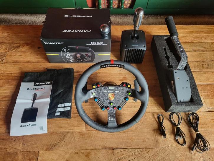 Fanatec PS5 GT7 Porsche Podium DD1 F1 + Shifter & Handbrake, Computers en Software, Joysticks, Zo goed als nieuw, Ophalen of Verzenden