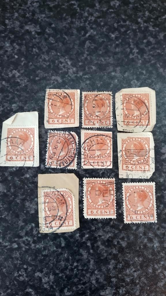 Oude Nederlandse Postzegels 6 cent - Gestempeld, Postzegels en Munten, Postzegels | Nederland, Gestempeld, T/m 1940, Ophalen