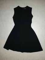 Zwarte gevoerde jurk, knielengte, maat M 38, merk Mango, Maat 38/40 (M), Mango, Zwart, Ophalen of Verzenden