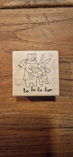 Mooie houten stempel koor zingen, Ophalen of Verzenden, Zo goed als nieuw, Houten stempel