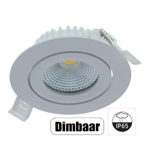 LED inbouwspot kantelbaar 5 Watt Dimbaar 2700-3000K wit, Huis en Inrichting, Lampen | Spots, Nieuw, Plafondspot of Wandspot, Metaal of Aluminium