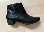 Mephisto elegante zwart leren enkellaarsjes mt 40 izgs, Mephisto, Zwart, Lage of Enkellaarzen, Ophalen of Verzenden
