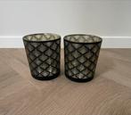 Riverdale Waxinelichthouders Zwart/Goud, Huis en Inrichting, Woonaccessoires | Kandelaars en Kaarsen, Overige materialen, Zwart