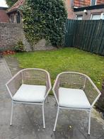 Set van 2 moderne tuinstoelen, Twee, Overige kleuren, Ophalen of Verzenden, Zo goed als nieuw