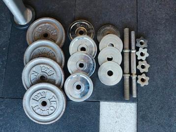 18 kg verstelbare dumbells  beschikbaar voor biedingen