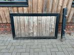 Houten Hekjes met Metalen Frame, Tuin en Terras, Schuttingen, Ophalen, Minder dan 3 meter, Hout, 1 tot 2 meter