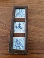 Delfts Blauw Tegeltableau met Schepen en Molen, Antiek en Kunst, Ophalen of Verzenden