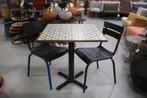 Hippe tuintafels + tuinstoelen terras horeca restaurant, Tuin en Terras, Ophalen, Zo goed als nieuw, Vierkant