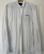 Scotch & Soda wit / blauw overhemd maat XL, Wit, Nieuw, Ophalen of Verzenden, Halswijdte 43/44 (XL)