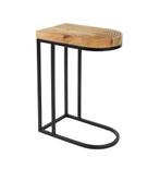 Housecraft Living Zide Bijzettafel Mangohout Bruin €99, nu, 45 tot 60 cm, Minder dan 55 cm, Rond, Nieuw