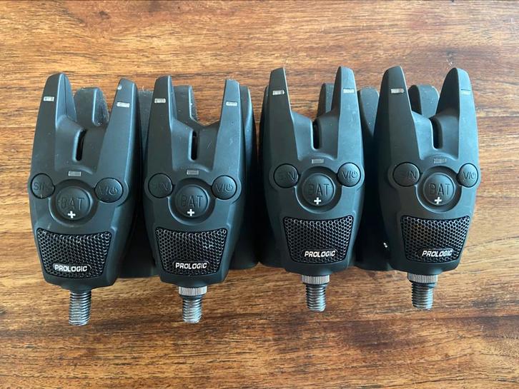 4 Prologic Piepers met beetmelder + 2 Fox Swingers, Watersport en Boten, Hengelsport | Karpervissen, Zo goed als nieuw, Ophalen of Verzenden