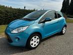 Ford Ka 1.2 51KW 2014 Blauw, Airco, 1e eigenaar, Auto's, Voorwielaandrijving, Stof, 4 cilinders, Origineel Nederlands