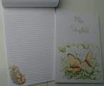 SCHRIJFBLOK VLINDERS A4 GELIJND PAPIER MET DECOR 4 stuks, -, -, Nieuw, Ophalen of Verzenden