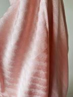 Luxe zachte roze gordijnen met embrasse, 2 delig, 230 x 145, Overige kleuren, Ophalen of Verzenden, Zo goed als nieuw, 200 cm of meer