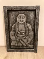Boeddha wanddecoratie grijs antraciet 66,5x47cm, Huis en Inrichting, Ophalen