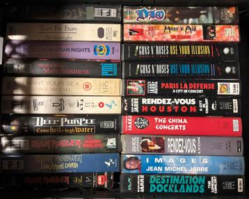 220  x VHS MUZIEK + VHS SPEELFILMS !!!! beschikbaar voor biedingen
