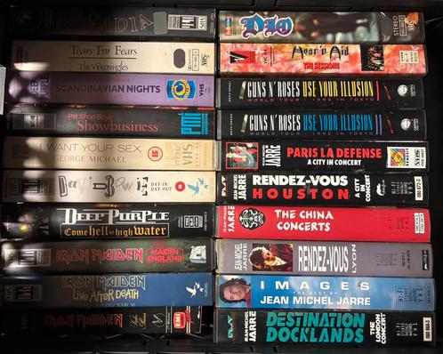 220  x VHS MUZIEK + VHS SPEELFILMS !!!!, Cd's en Dvd's, VHS | Documentaire, Tv en Muziek, Zo goed als nieuw, Alle leeftijden, Ophalen