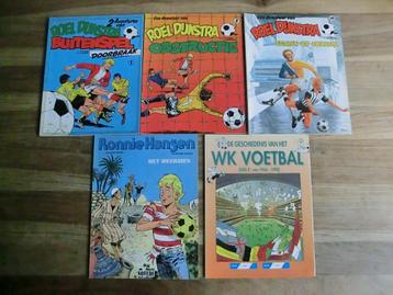 5 verschillende voetbalstripboeken  beschikbaar voor biedingen