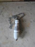 Wit porseleinen pull wc trekker, Ophalen of Verzenden