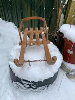 Houten poppen slee, Ophalen, Gebruikt